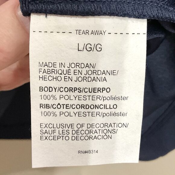 Notre Dame Navy Blue Pullover Short Sleeve Shirt NWT Sz Lg Under Armour - Picture 5 of 5